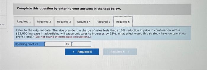 charge of sales feels that a 10% reduction in price in combination