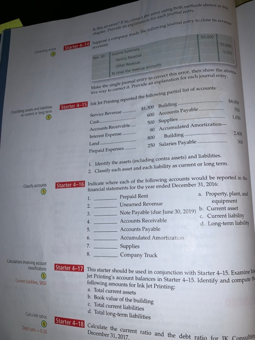  4-15,4-16,4-17. Is this an errorr Il so, correct the error using