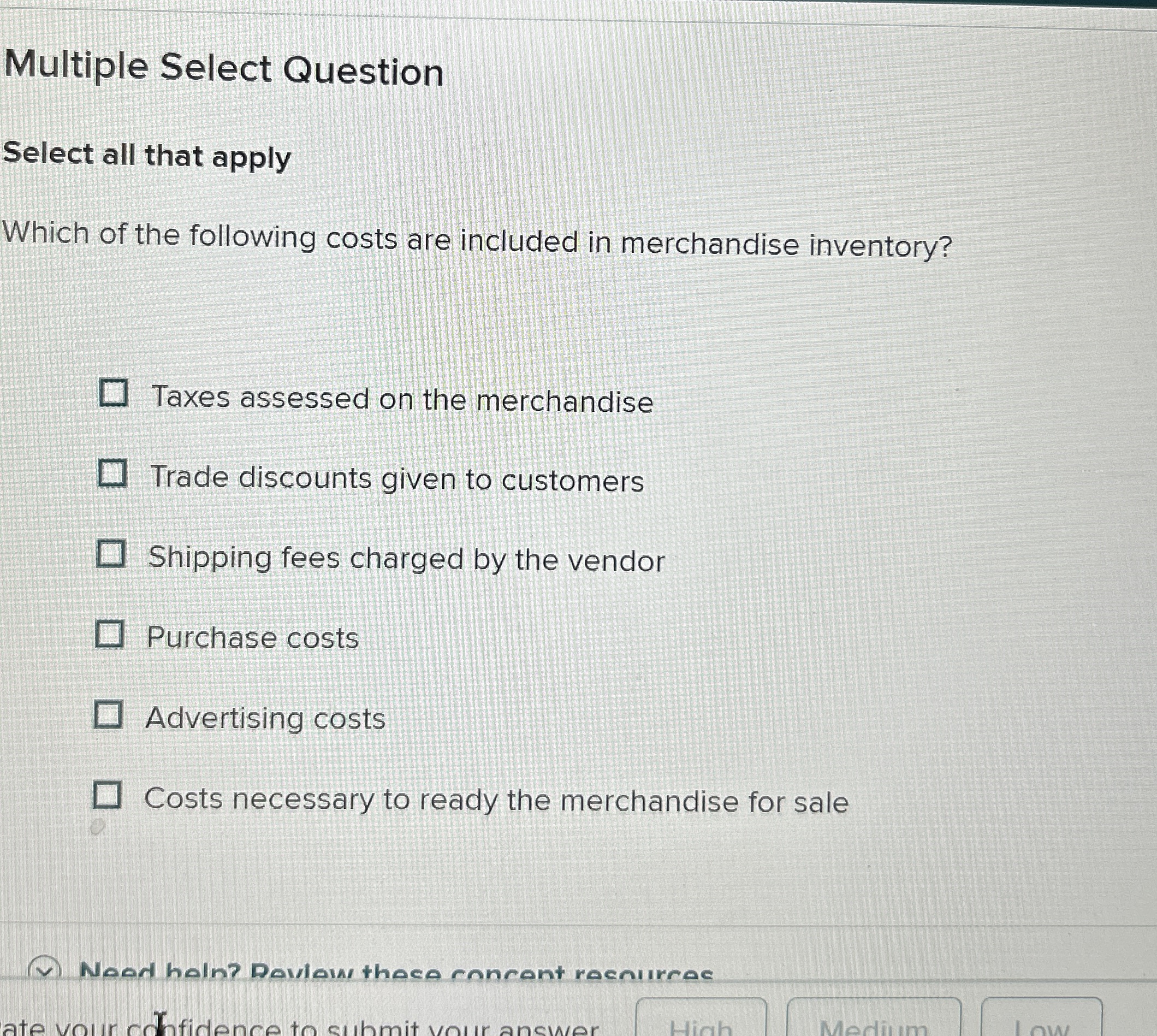  Multiple Select Question Select all that apply Which of the following