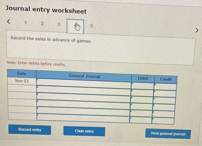 tax collected from the sale to the government Record entries for the