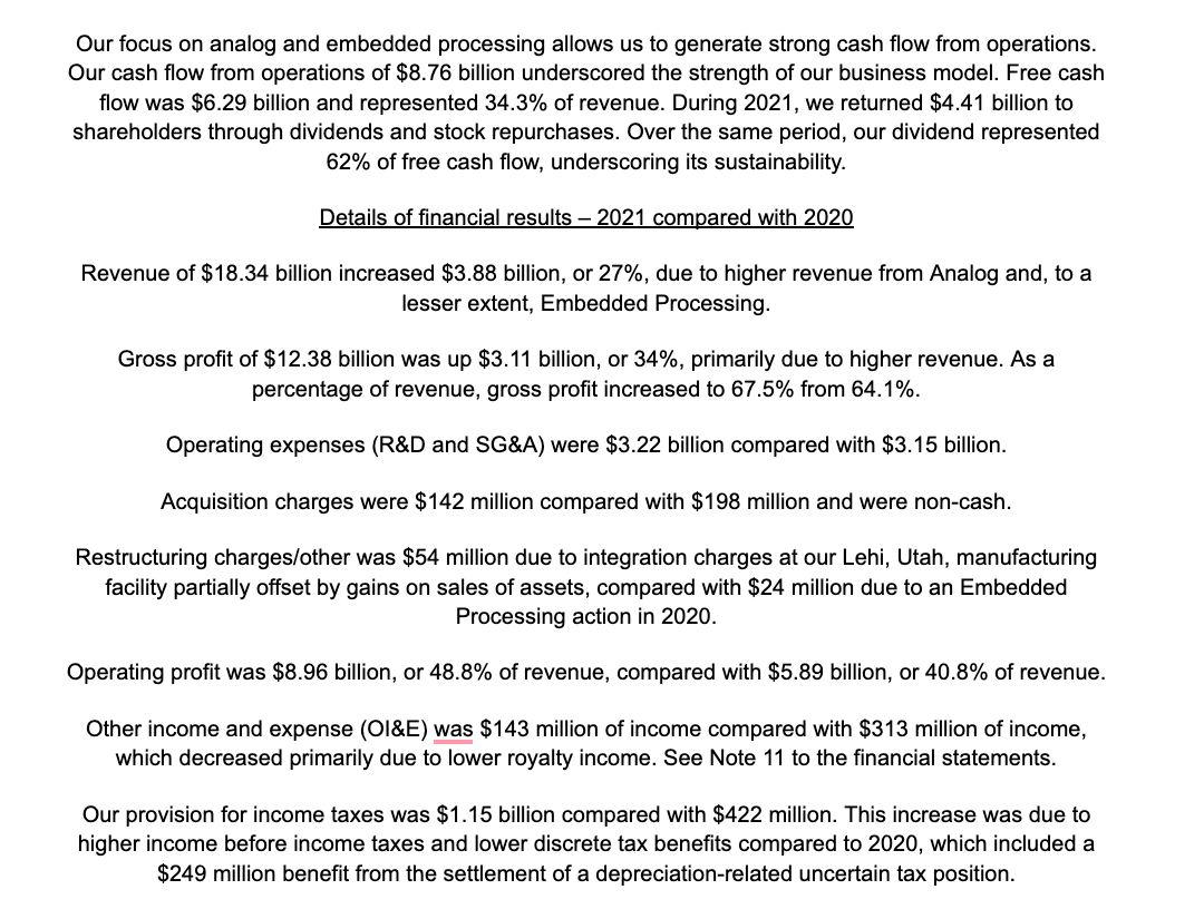less favorable than the preceding year. For at least 5 of the