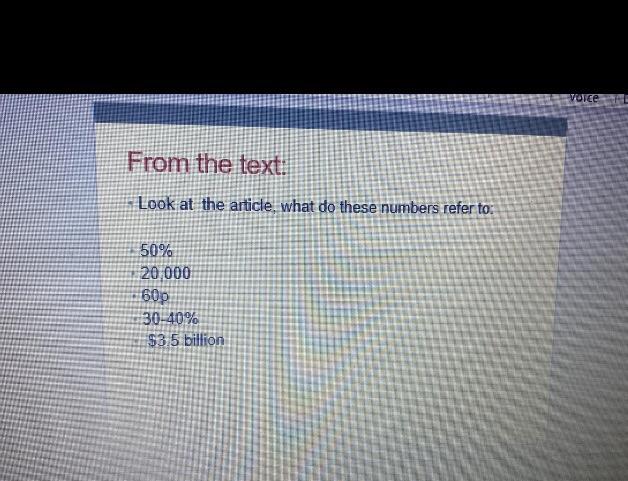 to make notes about the two types of companies involved. companies based