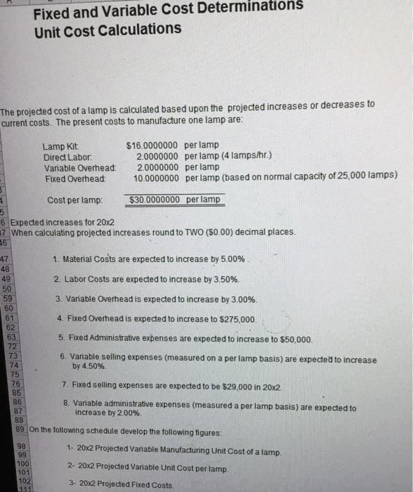 I See The Light Projected Income Statement For the Period Ending December