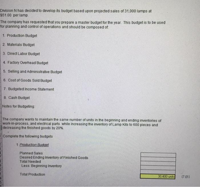 Cost of Goods Sold @ $30.00 Gross Profit Selling Expenses: Fixed Variable
