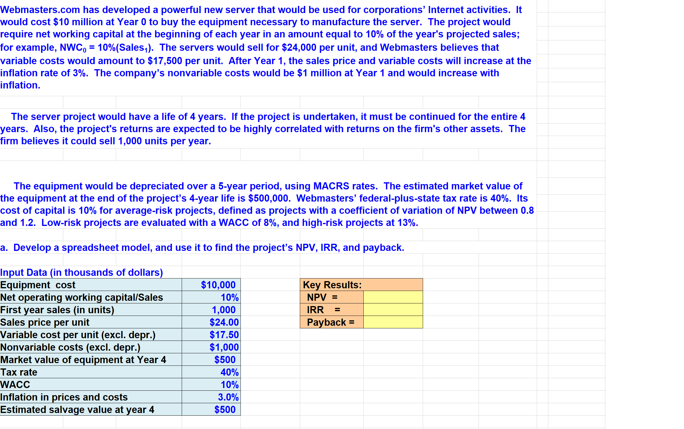 Please include formulas Webmasters.com has developed a powerful new server that