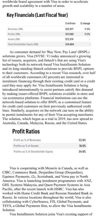 (NYSE: V) is the world's largest provider of digital payment services. There