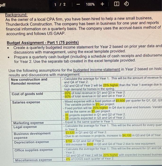  Please HELP!! pdf 1 1 2 100% + 10 Background: As