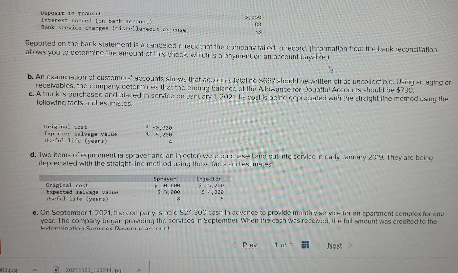 company's unadjusted trial balance as of December 31, 2021. December 31, 2021