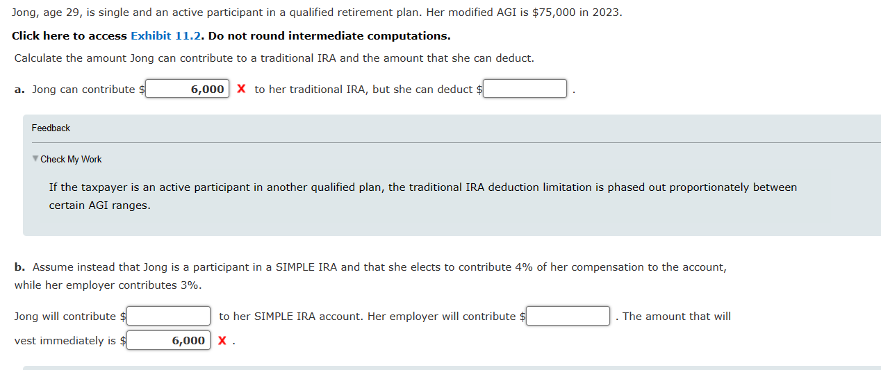  Jong, age 29, is single and an active participant in a