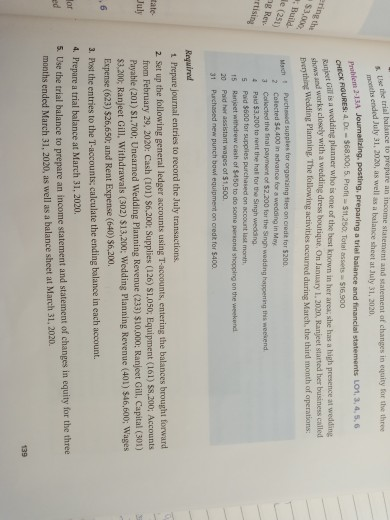 Hey can someone help me solve this problem 2-13A the trial balance
