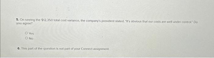 the price and quantity variances for the period. (Indicote the effect of