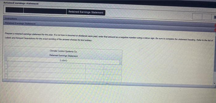 anded December 31, 2010, we as flow Retained Earnings Des 31 20.000