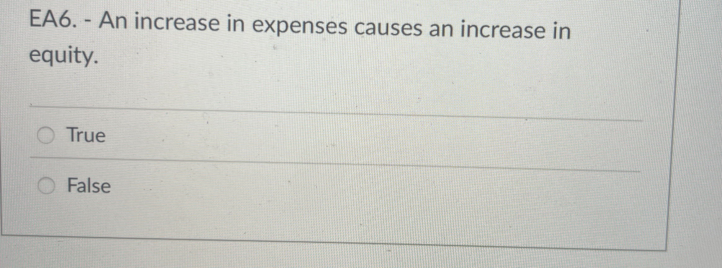  LO 2.2 For the items listed below, indicate how the item