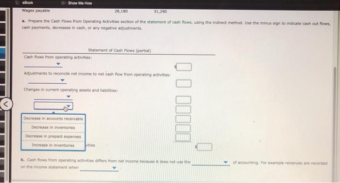 Method The net income reported on the income statement for the current