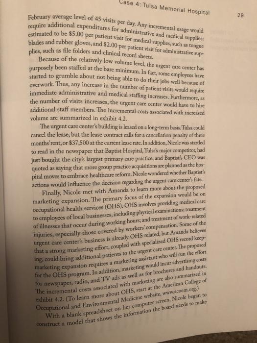 qualitative factors at play in this case. Tulsa memorial hospital CA: TULSA
