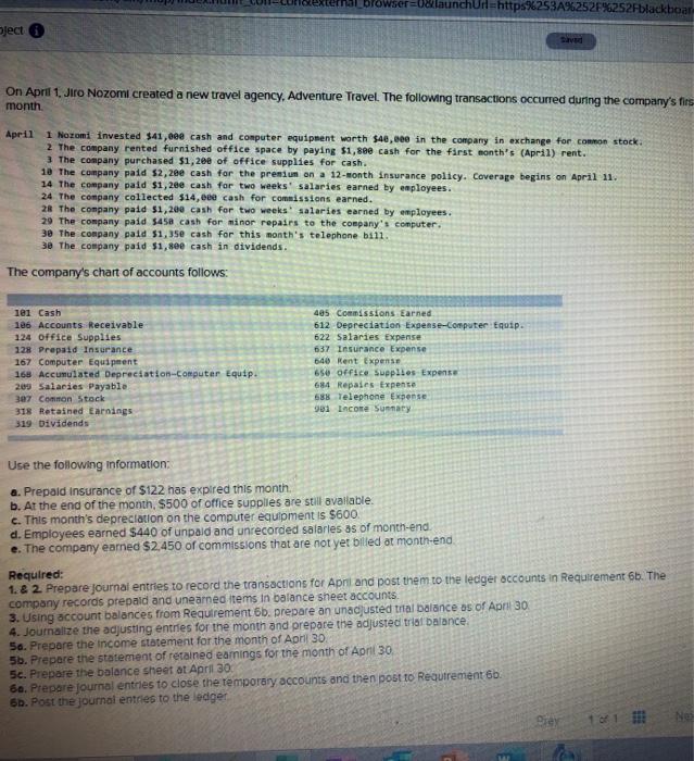 browser=0&launchUrl=https%253A%252F%252Fblackboar Dject 6 On April 1. Jiro Nozomi created a new
