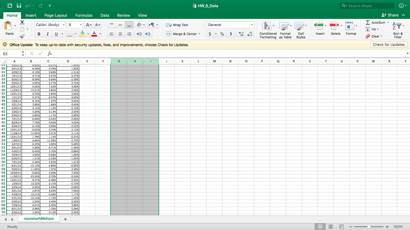 portfolio that is invested 40% in Macy's and 60% in UPS. Using