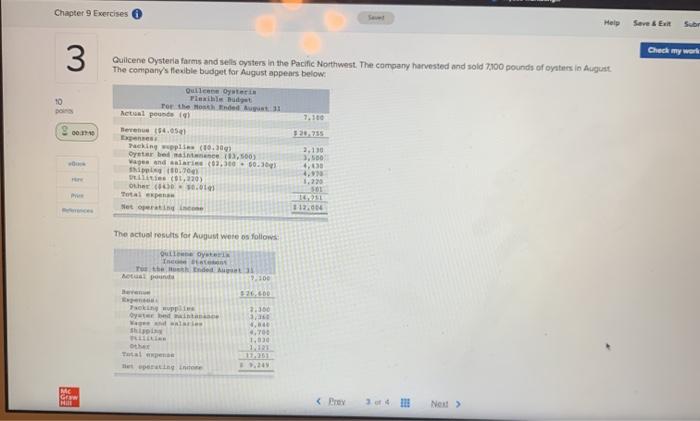  3. 4. Chapter 9 Exercises Help Seve Ext Sub Check my