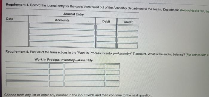 the cost per equivalent unit. 3. Assign the costs to units completed