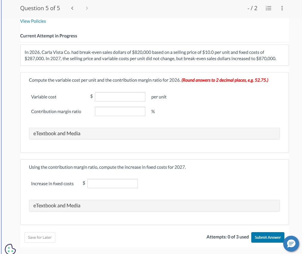  View Policies Current Attempt in Progress In 2026, Carla Vista Co.