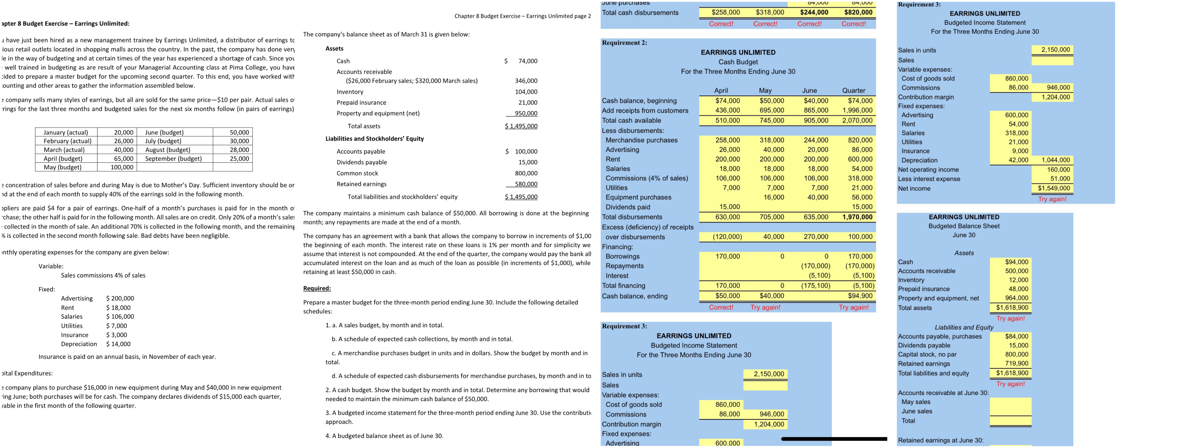  pleae help me im getting requierment 2,3 wrong and 4 what