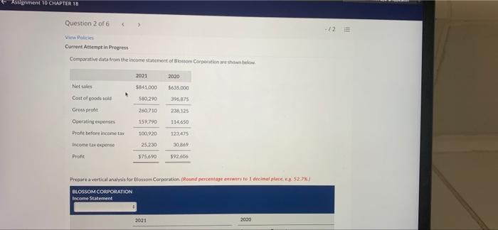  Assignment 10 CHAPTER 18 Question 2 of 6 /2 View Police