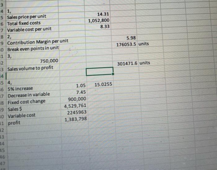 show steps and any formulas please, answer question 5-7 14.31 1,052,800 8.33
