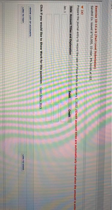 Exercise 10-12 (Part Level Submission) On August 1, 2022, Martinez Corp, issued