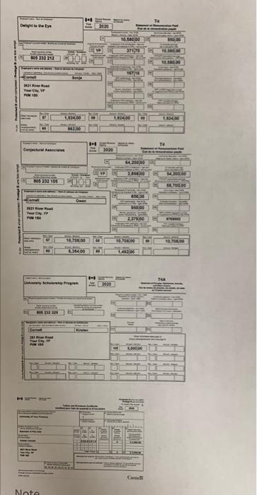 Owen Cornell SIN: 805 232 105 DOB: August 19, 1977 Taxpayer #2