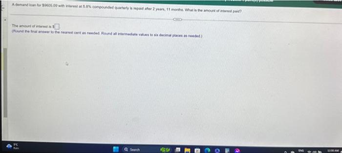  The amount et intereet is 3