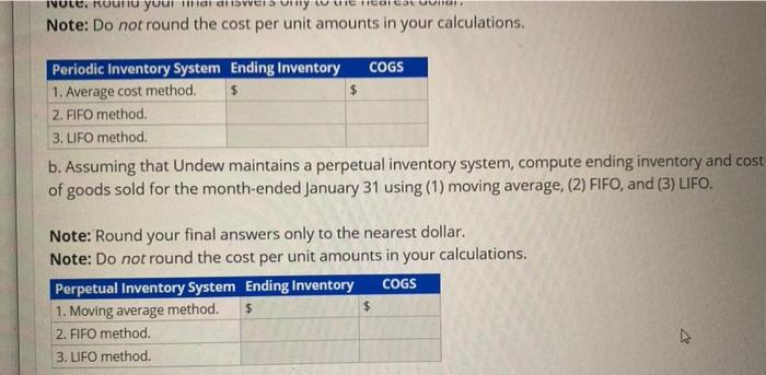 Systems--Calculating Ending Inventory and cost of Sales using Average Cost (Moving Average),
