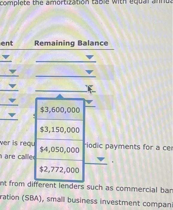 years in the loan term and settle the balance amount at the