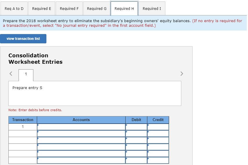 cash. The subsidiary's stockholders' equity accounts totaled $515,000 and the noncontrolling interest