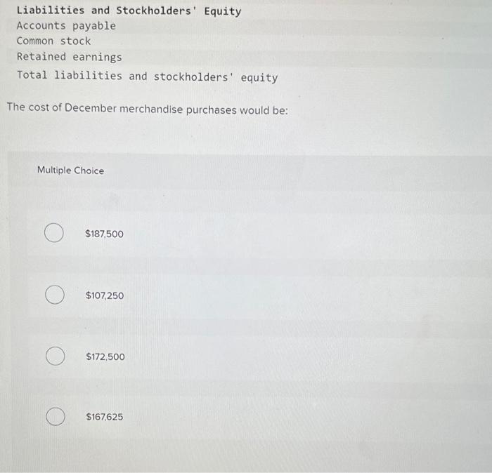 wholesaler of gourmet food products. Data regarding the store's operations follow: -