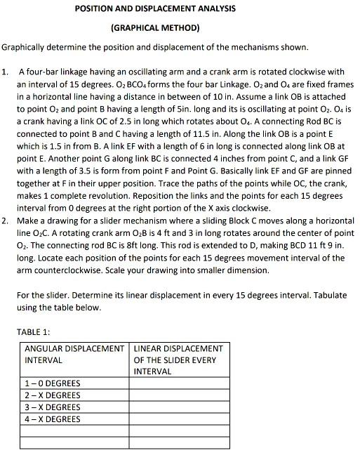 help me please answer this asap please draw the kinematic diagram