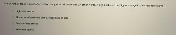 120 Return on HC's Stock REQUIRED RATE OF RETURN (Percent) 80 0