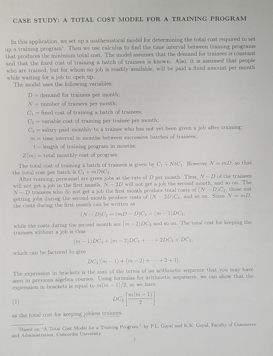 Please help with exercise problems 7 through 9. CASE STUDY: A