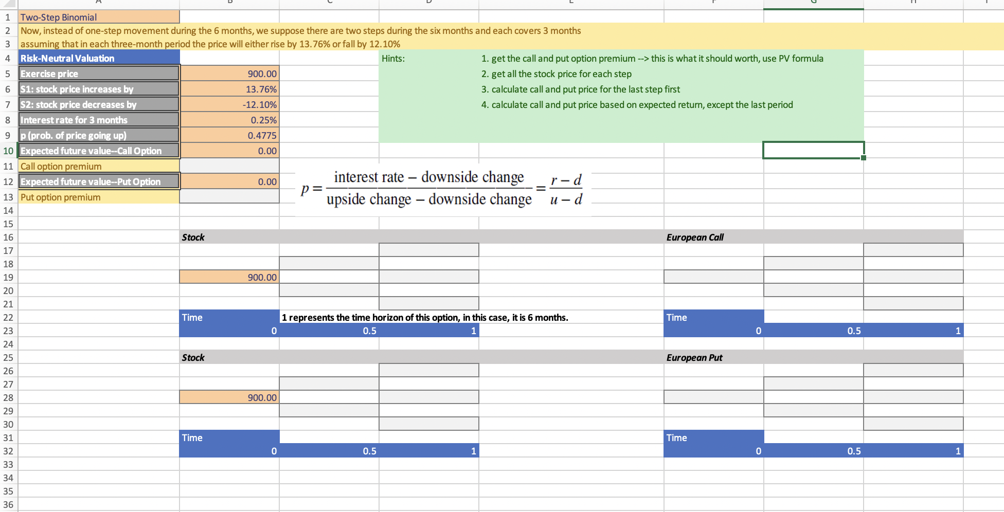 all steps, write clearly please. question already fully presented. updated: template