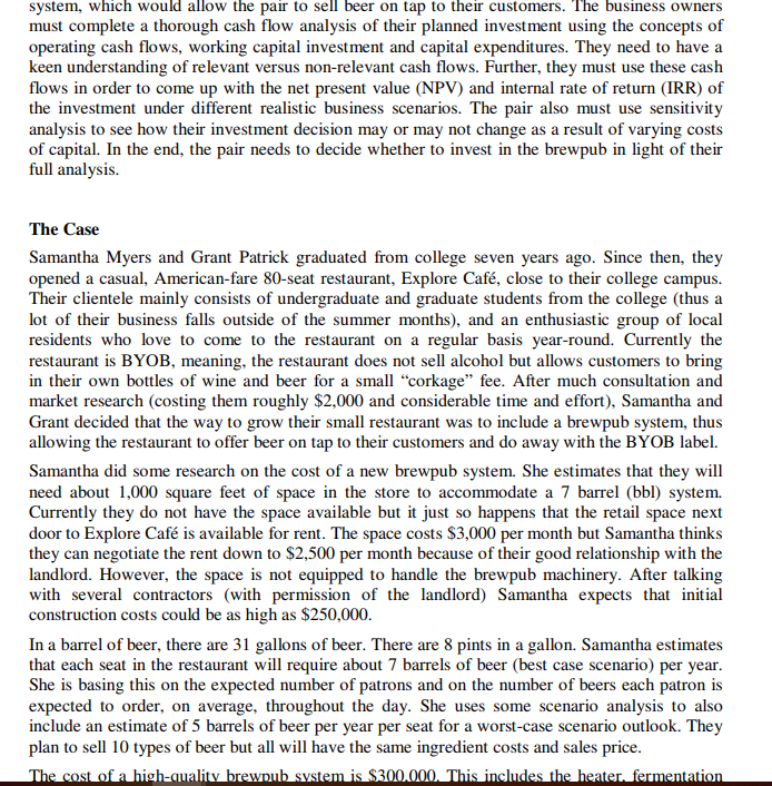  system, which would allow the pair to sell beer on tap