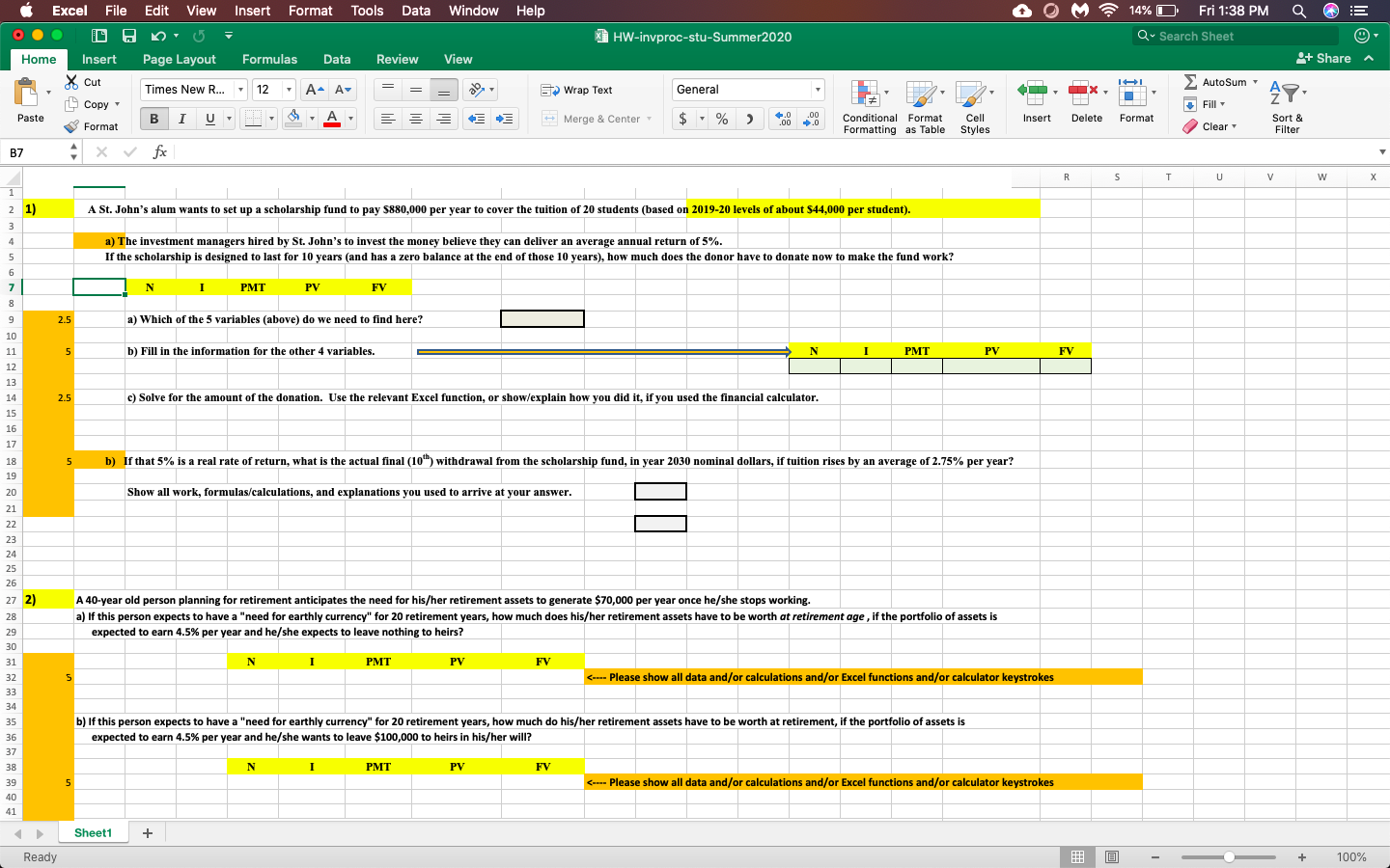  We need to answer each A), B), C), D), etc. that