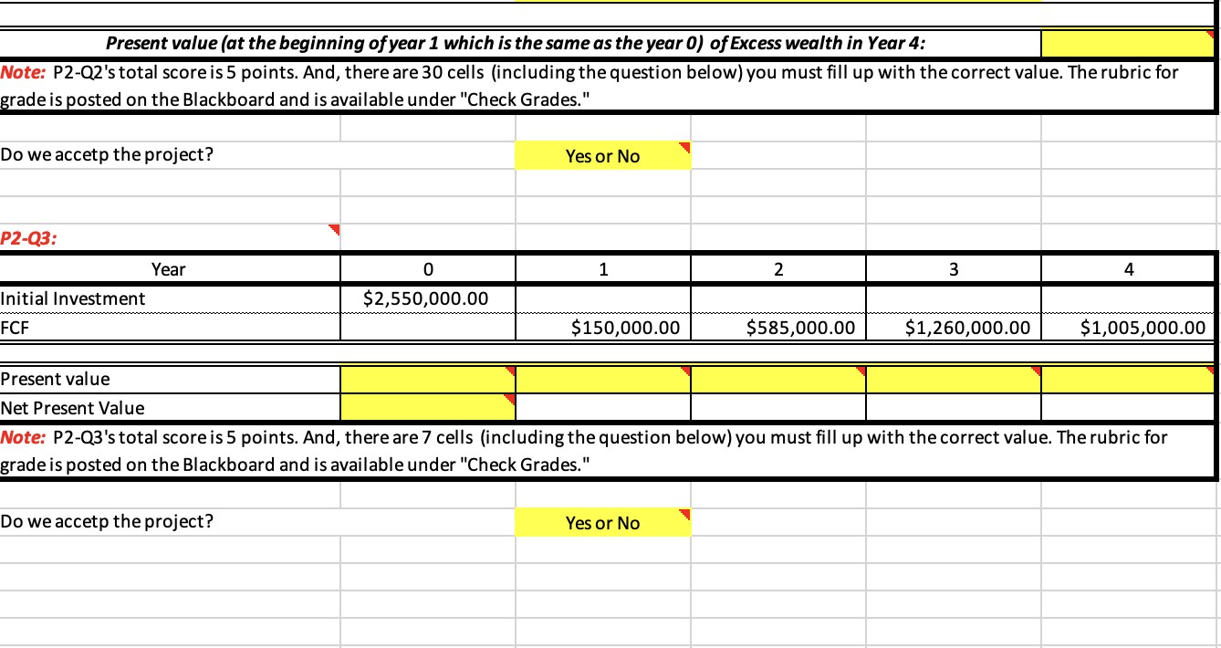 computed the NPV to decide if the project is acceptable or not.