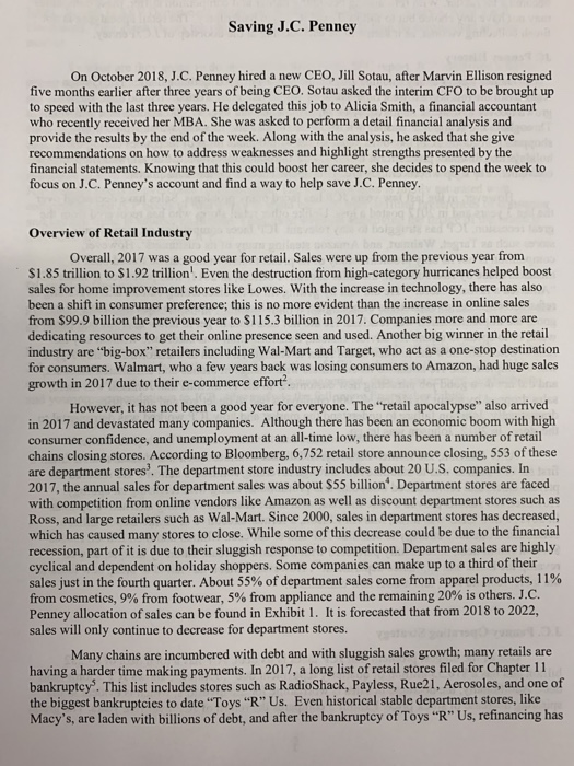 Please answer when possible. Saving J.C. Penney become a lot harder.