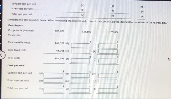 costs Vogel Inc. manufactures memory chips for electronic toys within a relevant