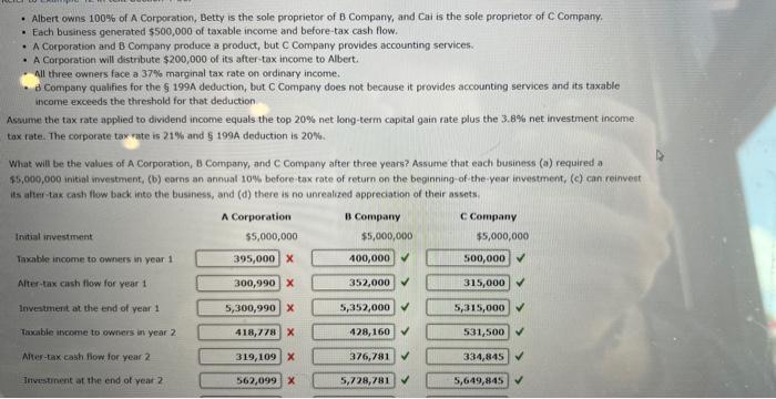  please help me get the right answer. thank you - Albert