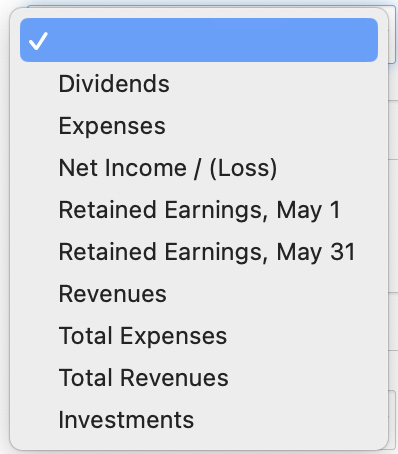 started by using common stock in exchange for cash of $45,300. Following