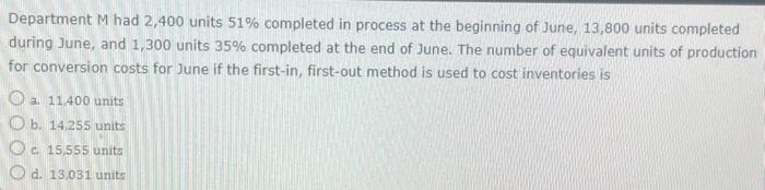 you ! In the manufacture of 9,400 units of a product, direct