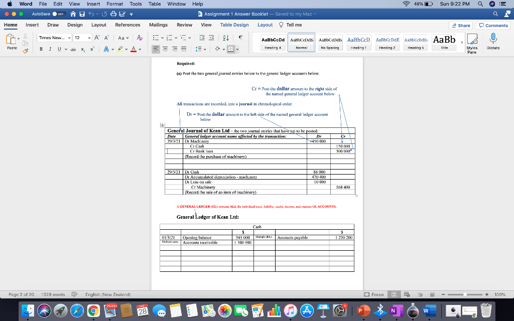 Word File Edit View Insert Format Tools AutoSave ABS- Home Insert