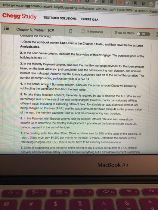  Just write me the formulas https://www.chegg.com/homework-help/Succeeding-in-Business-with-Microsoft-Excel-2013-1st-edition-chaptes Chegg Study TEXTBOOK SOLUTIONS EXPERT