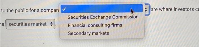 the initial sale of stock to the public for a company are