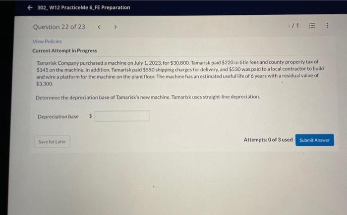 two question plz answer the two questions don't loss Tamarisk Company purchased